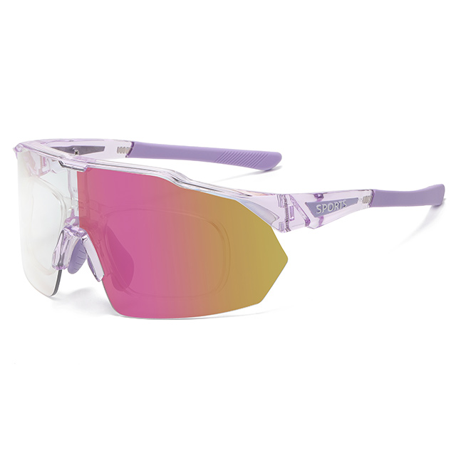 89583 Large Size Photochromic Prescription Sports Shield Sunglasses