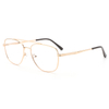 507 Double Nose Bridges Aviator Style Men Metal Optical Frames