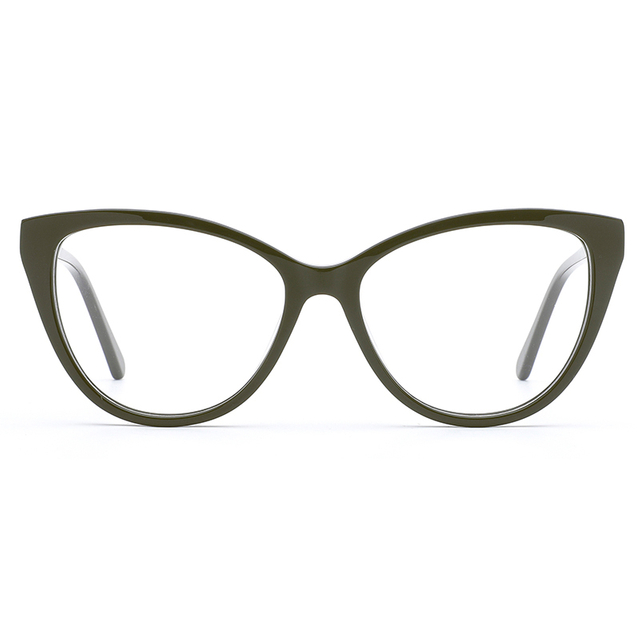 3032 Cateye Shape Spring Hinge Acetate Women Optical Frames