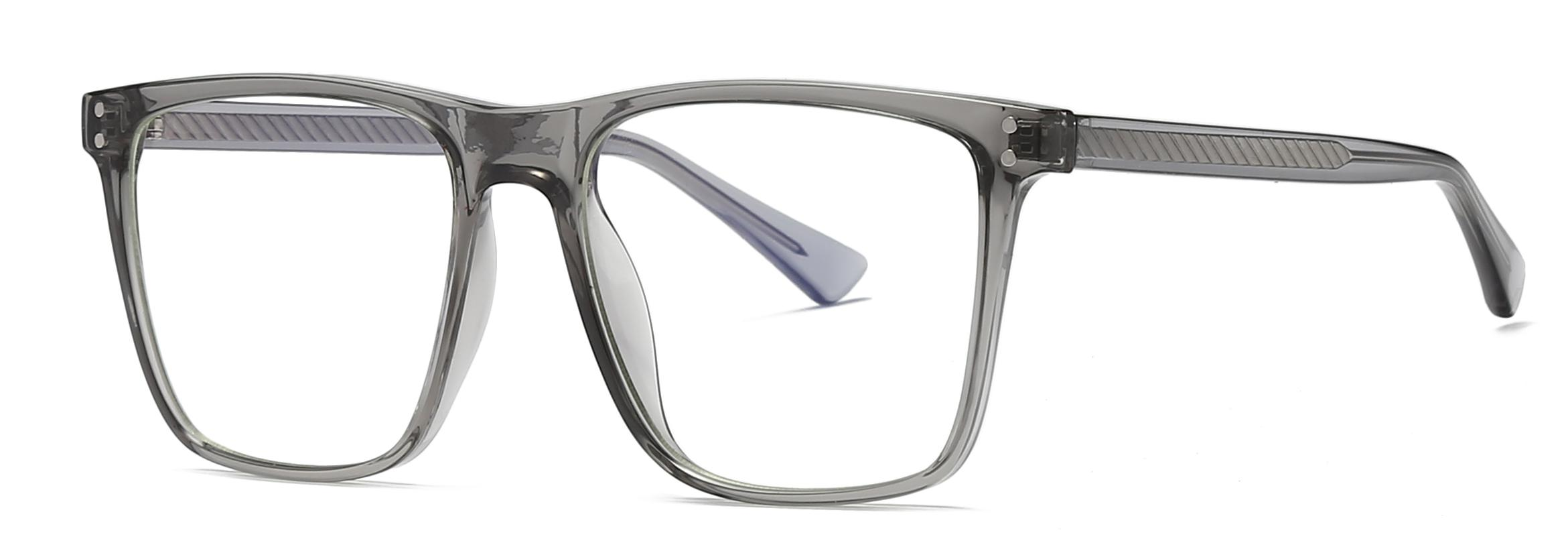 Voorraad vierkante vorm TR90 + CP anti-blauw licht lenzen dames optische frames #2023