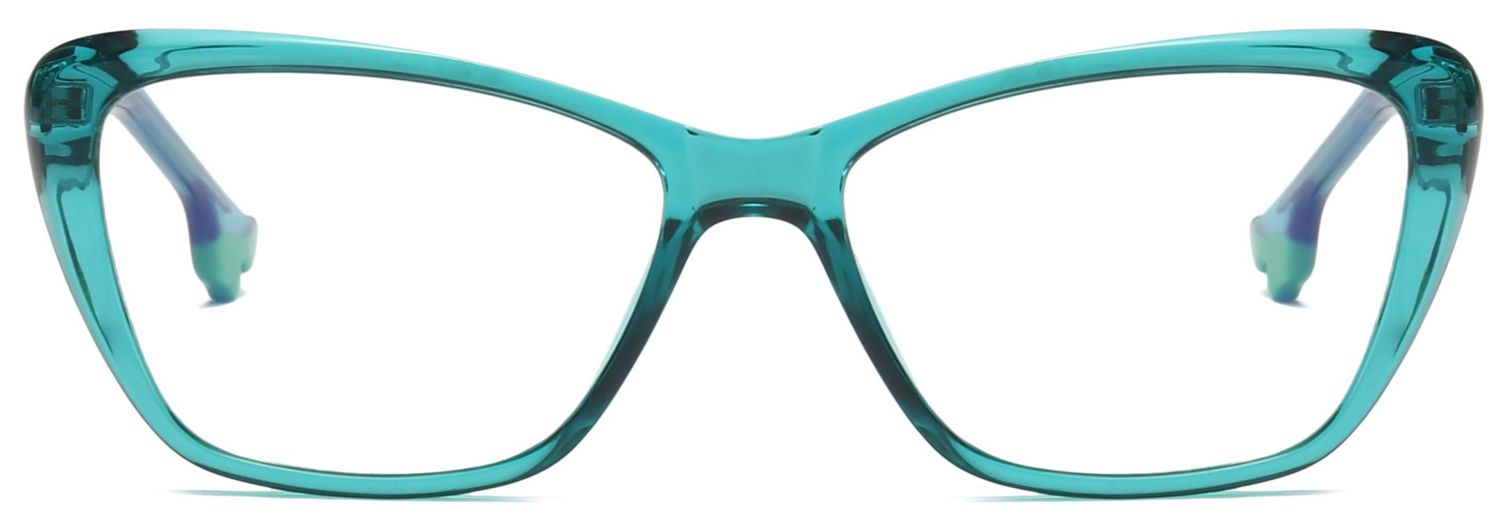 Stock Eye Shape รองเท้าส้นสูงดีไซน์ขาแว่น TR90+CP Anti-blue Light Women Optical Frames #2029