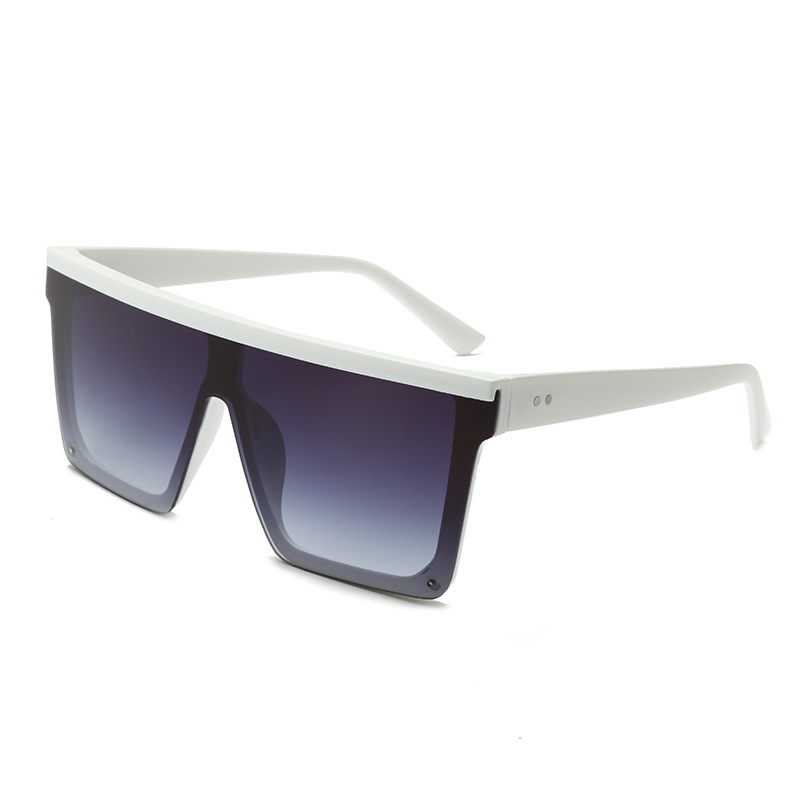 ទំនិញត្រៀមរួចជាស្រេច ទំហំធំ ផ្នែកខាងមុខ បច្ចេកទេស Sense Unisex Fashion Plastic Mirror Polarized Lenses Sunglasses #82702