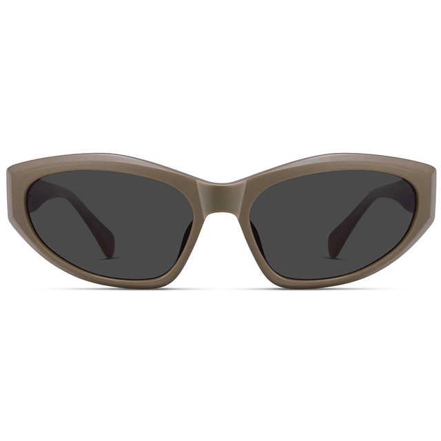 9142 Oversized Cat Eye Shaped Acetate Full Rim Fashion Forward Woman Sunglasses