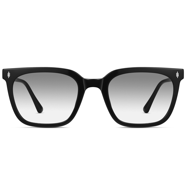 9143 Wayfarer Square Shaped Frame Slim Acetate Construction Unisex Sunglasses