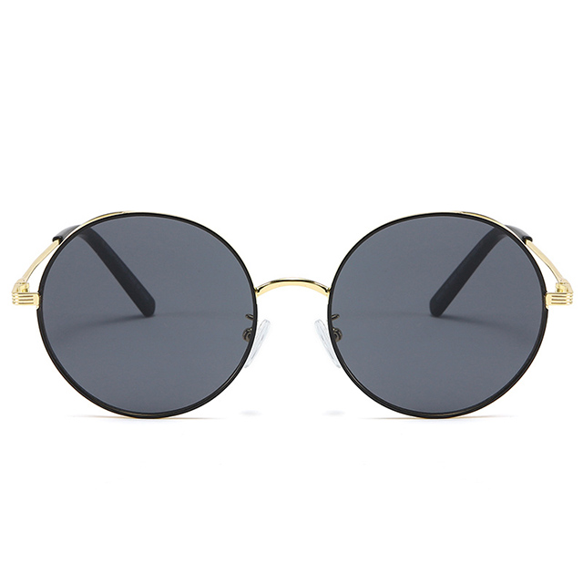 Roundish Polarized Metal Sunglasses 80150