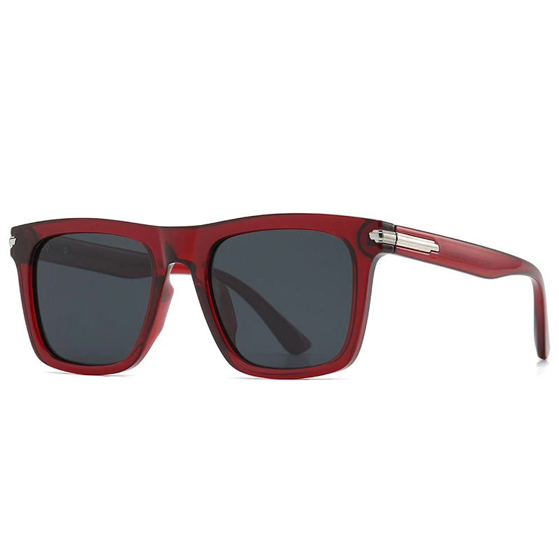 7528 Wholesale Square Shape Frame with Gold Tone Metal Hardware TR90 Injected Sunglasses