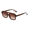 3485 übergroße quadratische flache obere Frontrahmen Pilotstil Double Bridge Stylish Unisex Sonnenbrille