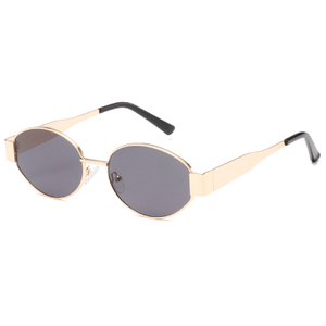 2281 Populär verkaufen kleine ovale Rahmen Ultradünne Metallblech Tempel Unisex Sonnenbrille