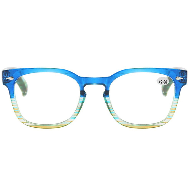 3130 Round Shape Frame with Keyhole Nose Bridge Plastic Reader