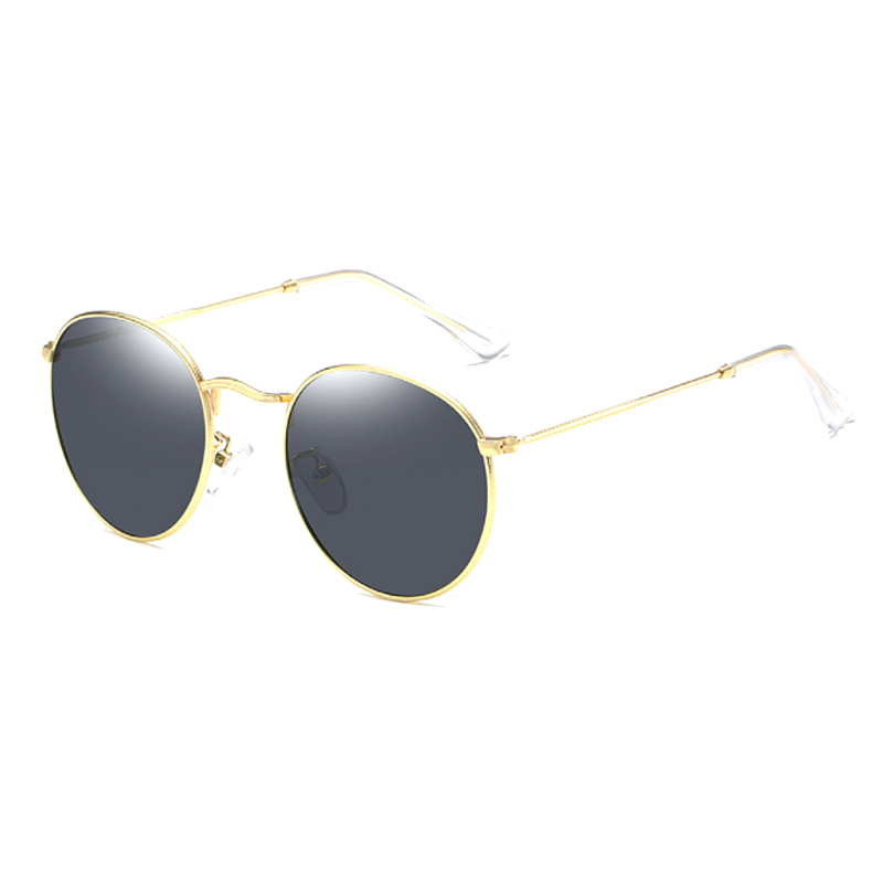 Okrągłe, metalowe, polaryzacyjne okulary przeciwsłoneczne unisex #81695