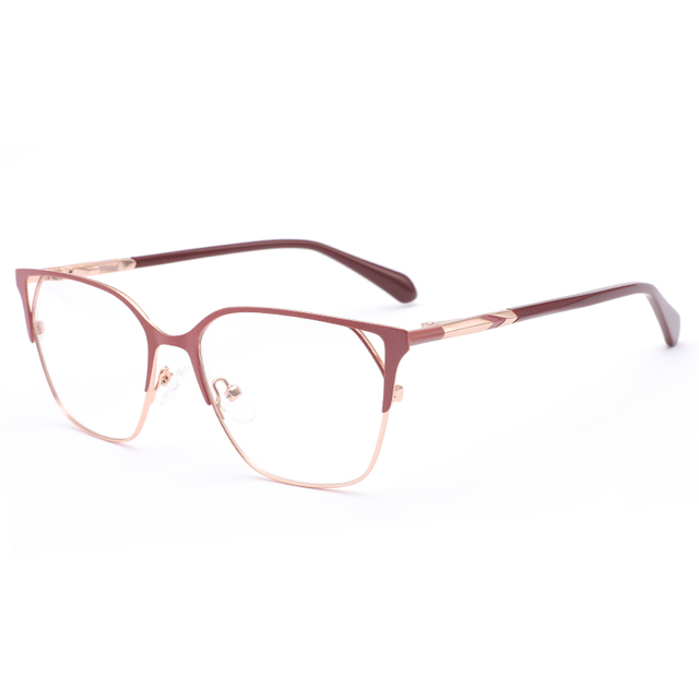 1024 Spring Hinge Photochromic Metal Women Eyeglasses