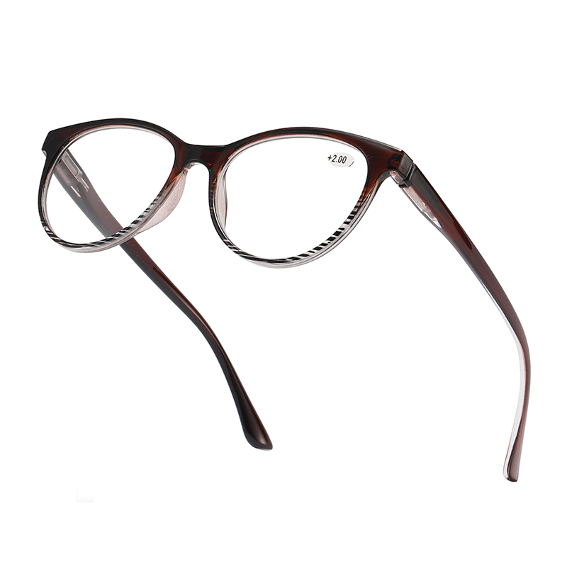 Cat Eye-vorm Gradiëntpatroon Frame Dames PC-leesbril #81317