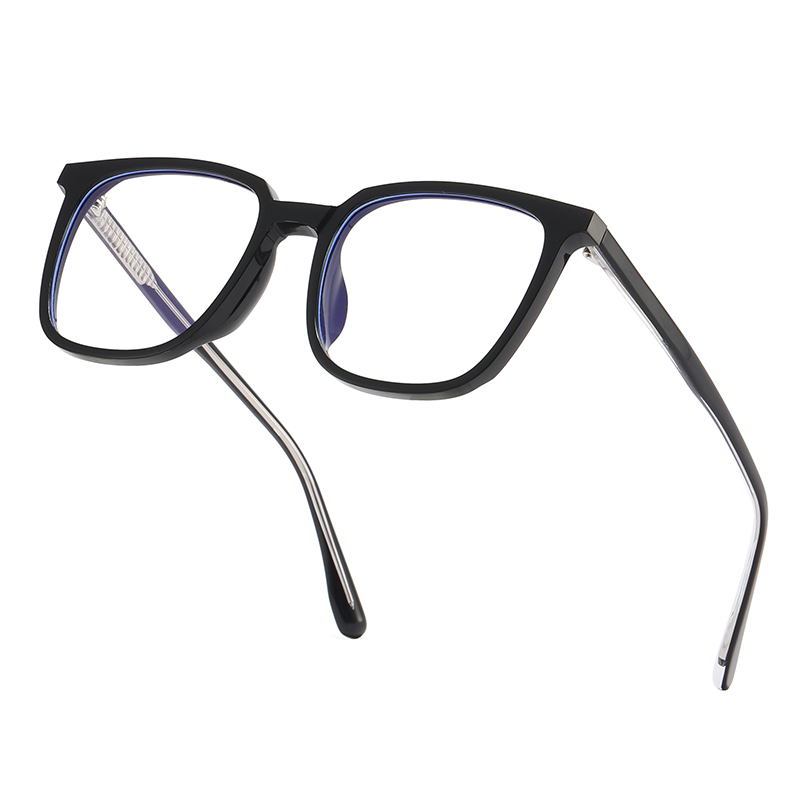 Ferdiglagde firkantede unisex TR90 anti-blå linser optisk ramme #81799