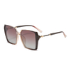 Stock Oversized Frame Metal Temples Women UV400 Protection TR90 Sunglasses #81790