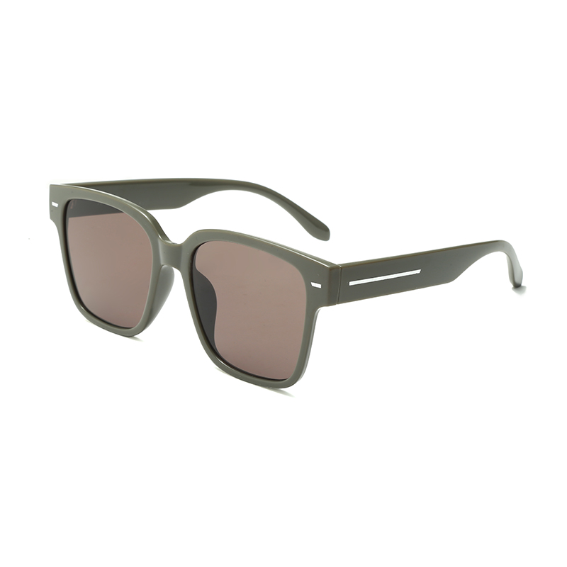 Stock Wayfarer Sqaure Frame Metal Rice Nail Decoration PC Polarized Women Sunglasses #6159