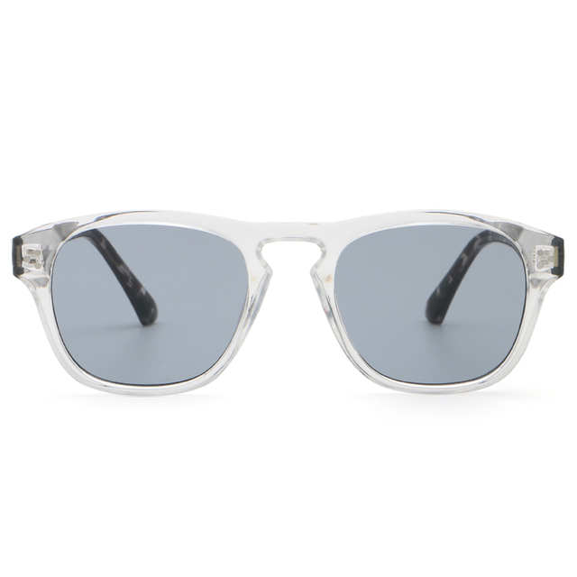 6254 Round Frame with Three Metal Rivets Horizontal Nose Bridge Sunglasses