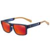 7521 Openwork Design Temples Rubber Tips Lightweight TR Material Sporty Style Sunglasses