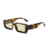 3493 übergroßer rechteckiger vorderer Frontrahmen verfügt über breite Tempel Unisex Sonnenbrille