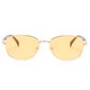 2288 Klassische runde schlanke Metallrahmen Flexible Gummi -Nasenpolster Unisex Sonnenbrille