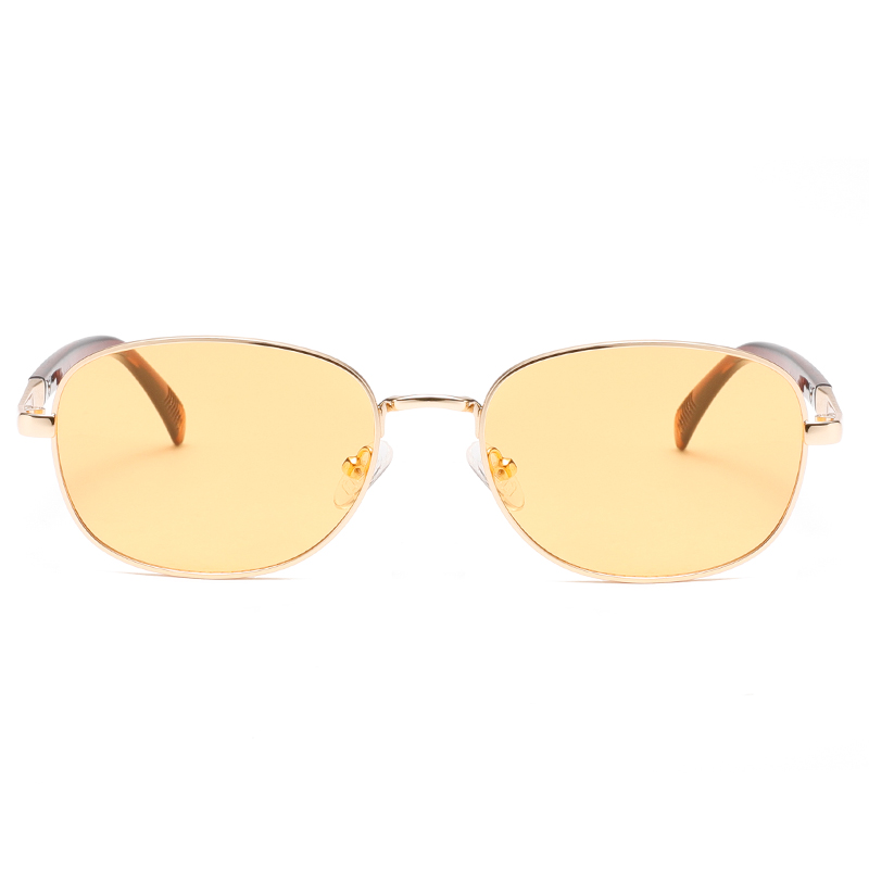 2288 Klassische runde schlanke Metallrahmen Flexible Gummi -Nasenpolster Unisex Sonnenbrille