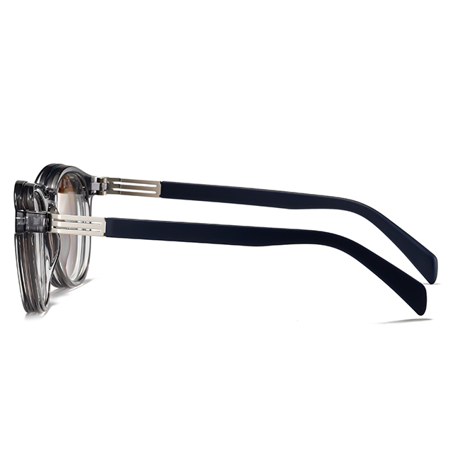 33103 Round Frame TAC Polarized Clip On Sunglasses