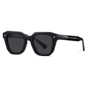 32109 Geometrische Wayfarer -Acetat -Sonnenbrille
