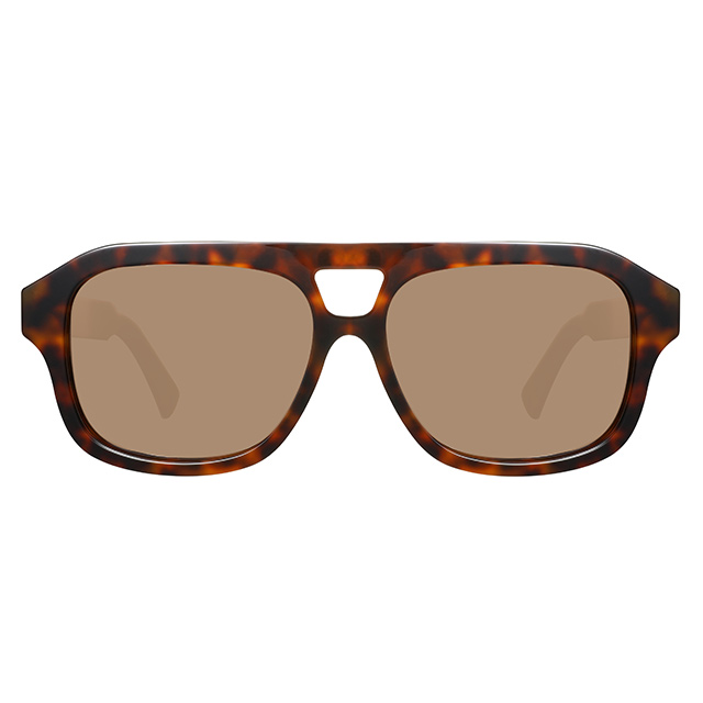 32102 occhiali da sole acetato unisex a doppio ponte.