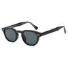6201 Classic Round Frame Keyhole Nose Bridge Plastic Sunglasses