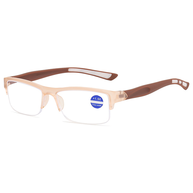 3087 Wholesale Semi Rimless Frame Sporty Reading Glasses