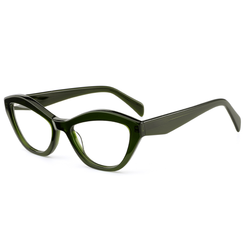 8210 Butterfly Shaped Full Rimmed Acetate Frames Geometric Temples with Sprung Hinge Women Optical Frames