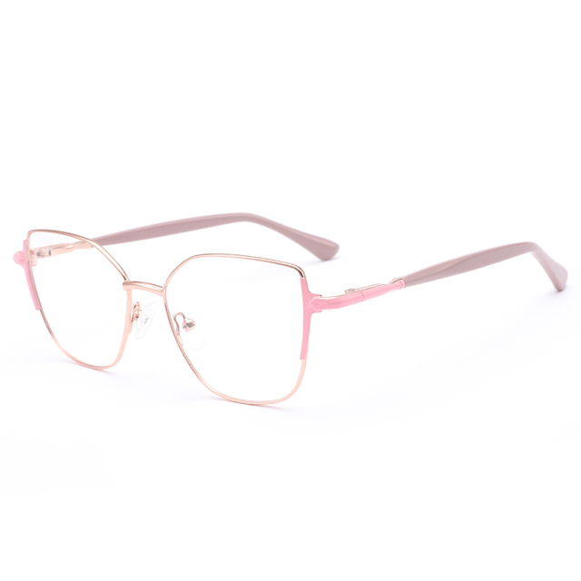 1021 Spring Hinge Photochromic Metal Women Eyeglasses