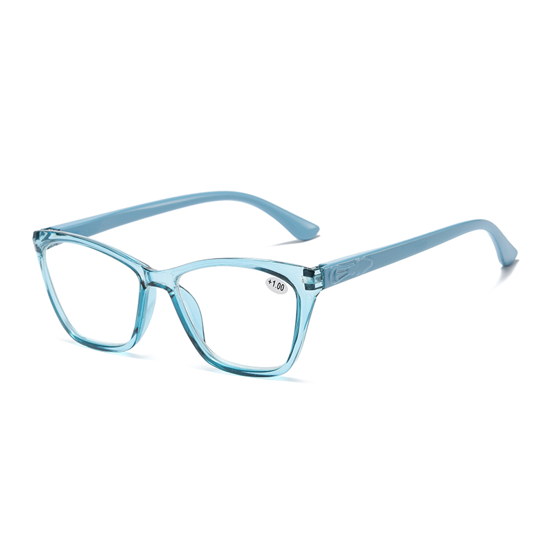 Dámske plastové okuliare na čítanie v tvare mačacích očí #81319