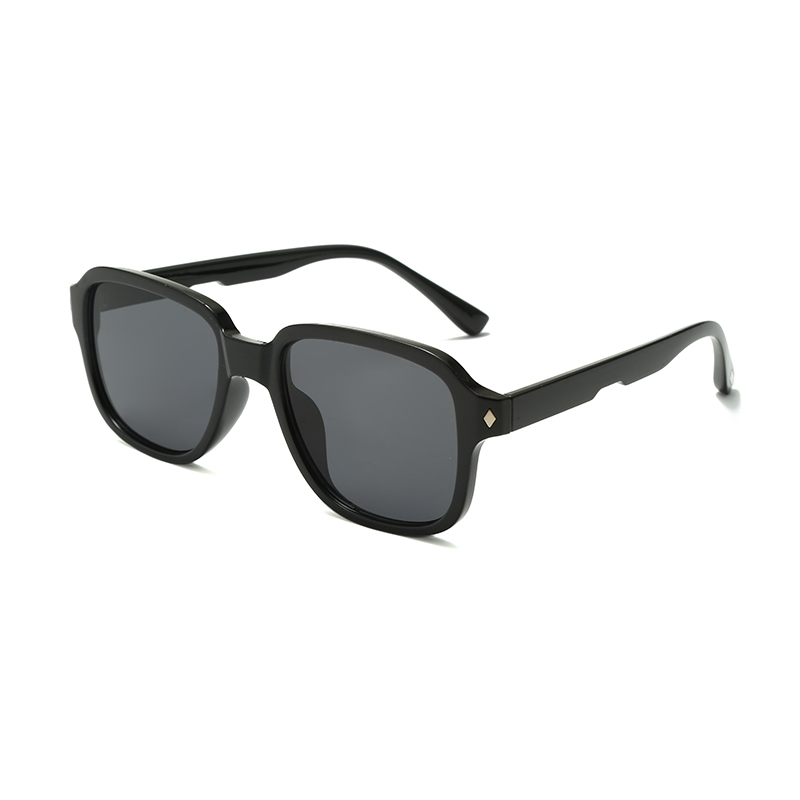 Fertige, große, quadratische Rahmen-PC-polarisierte Damen-/Unisex-Sonnenbrille #3128