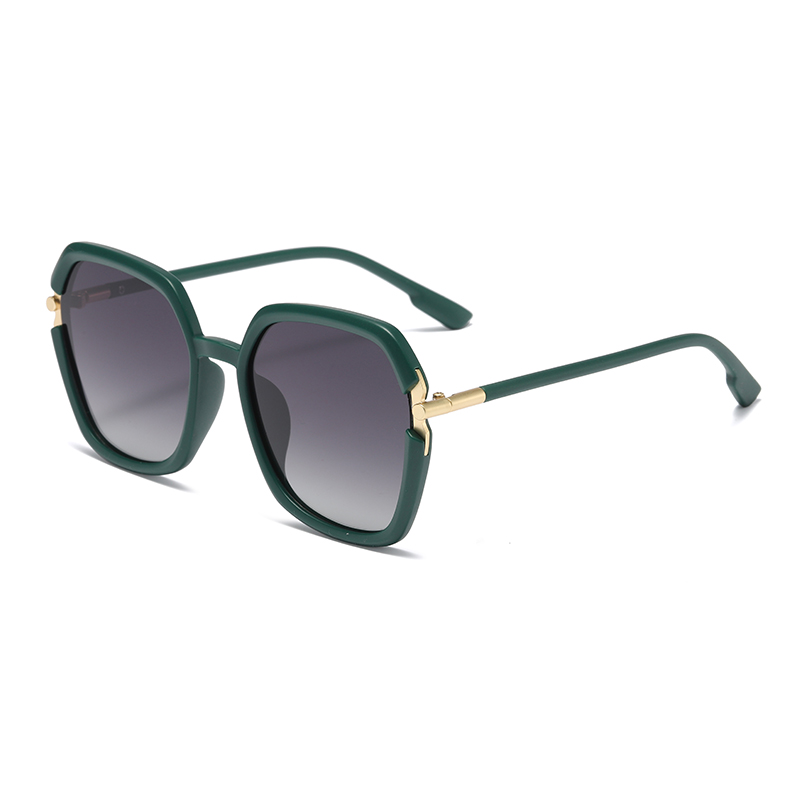Fashion Designed Malaking Frame Metal Dekorasyon Babae TR90 Polarized Sunglasses #81798