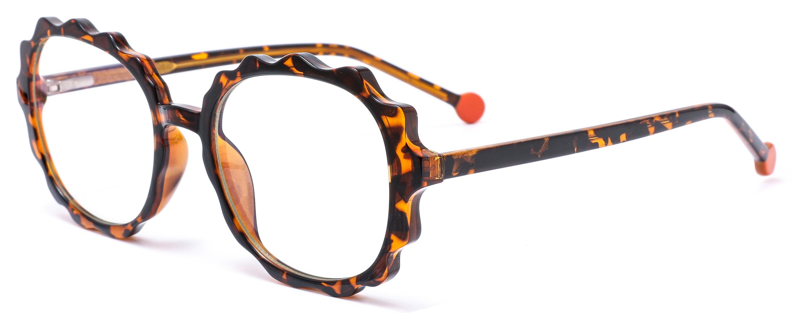 Stock Designed Cute 3D Waving Frames TR90+CP Anti-blue Light Women Optical Frames #2026