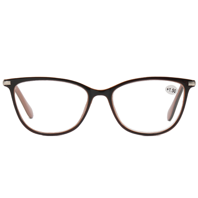 3016 Cateye Shape Frame Feature Clear Colors Blue Light Women Reading Glasses