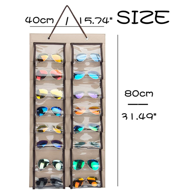 Dust-Proof Hanging Sunglasses Organizer