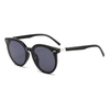 3459 Nowoczesna okrągła rama ma metalowe nity UVA UVB ochronne okulary przeciwsłoneczne unisex