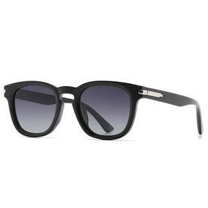 7529 Roundish Frame with Keyhole Nose Bridge Full UVA UVB Protective Sunglasses