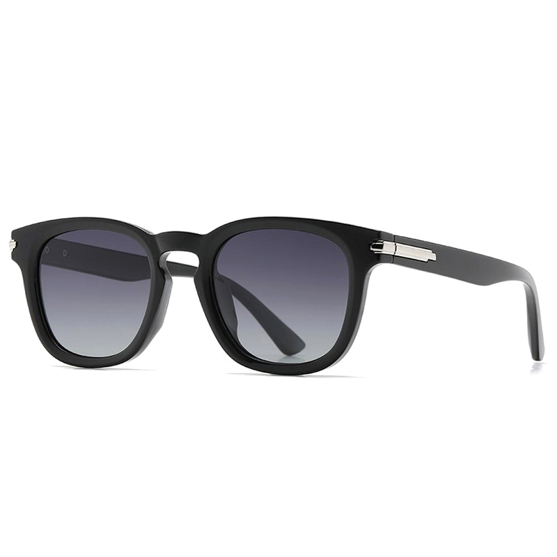 7529 Roundish Frame with Keyhole Nose Bridge Full UVA UVB Protective Sunglasses