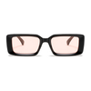 3493 übergroßer rechteckiger vorderer Frontrahmen verfügt über breite Tempel Unisex Sonnenbrille