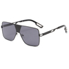 2226 Originalhersteller übergroßer Fliegerstil Metal Men Sonnenbrille