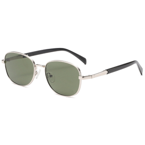 2288 Klassische runde schlanke Metallrahmen Flexible Gummi -Nasenpolster Unisex Sonnenbrille