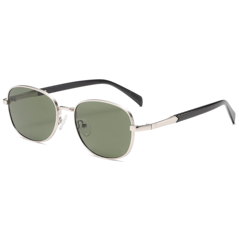2288 Klassische runde schlanke Metallrahmen Flexible Gummi -Nasenpolster Unisex Sonnenbrille