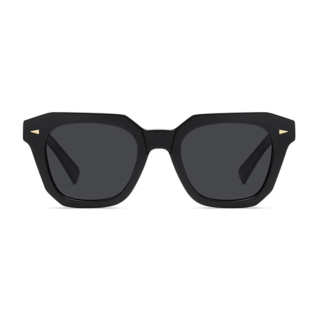 32109 Geometriese Wayfarer -asetaat -sonbrille