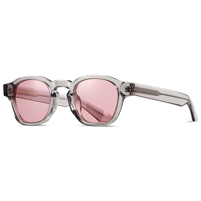 32131 Retro -Stil runde Form Frauen Acetat Sonnenbrille