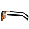 33102 Rectangular Frame TAC Polarized Lens Unisex Clip Ons Sunglasses
