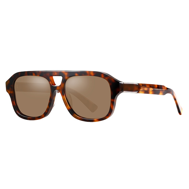 32102 Aviator Double Bridge Unisex Acetat Sonnenbrille