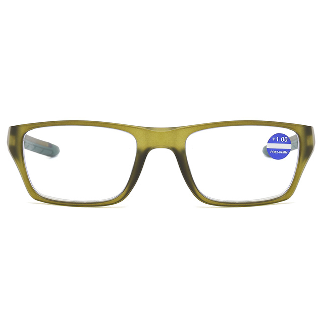 3093 Blue Light Blocking Wrapped Shape Sports Reading Glasses