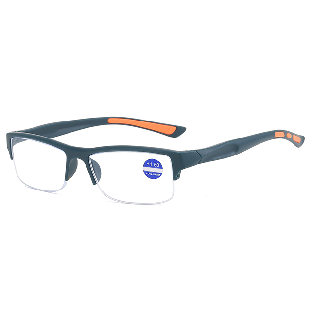 3087 Wholesale Semi Rimless Frame Sporty Reading Glasses